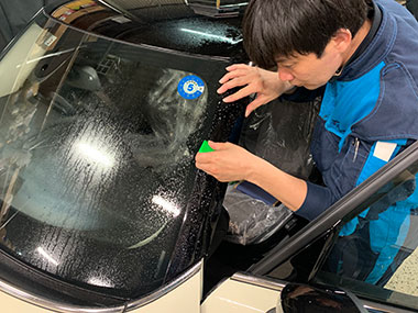 ピラーのカープロテクションフィルム