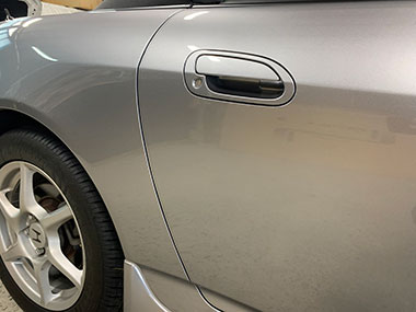 ドアエッジのカープロテクションフィルム