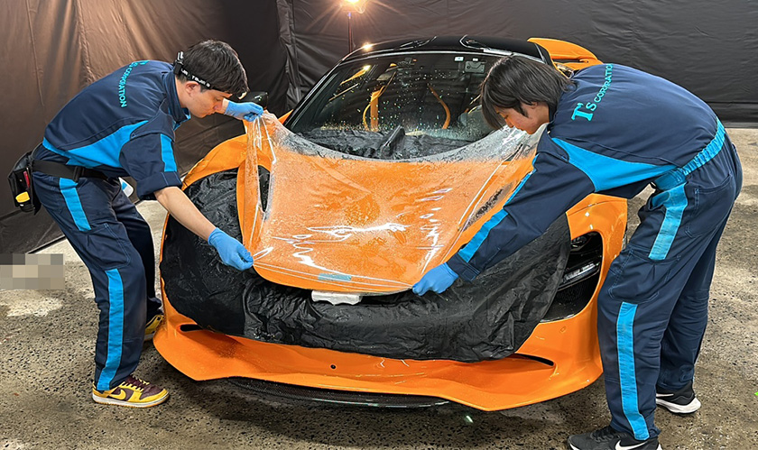 マクラーレンのカープロテクションフィルム
