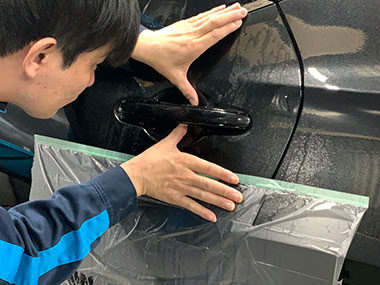 ドアカップののカープロテクションフィルム