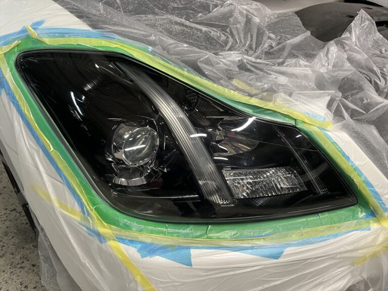 トヨタ クラウンのヘッドライト研磨・プロテクションフィルム 広島のカープロテクションフィルム専門店 ティーズフィルム