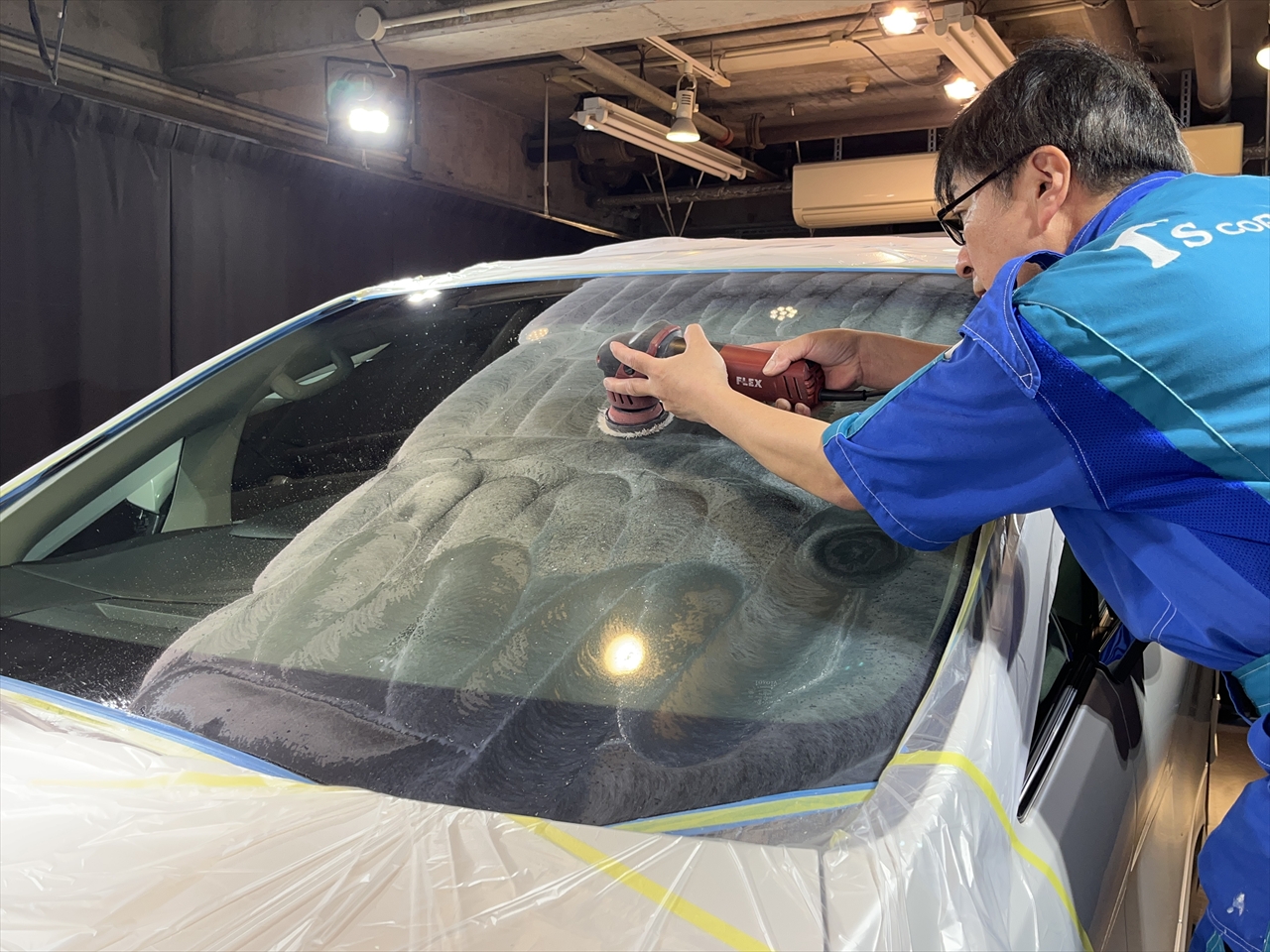 ガラス塗料除去 ガラス研磨(ガラス磨き)