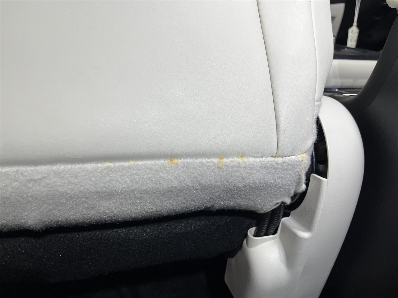 車内クリーニング (嘔吐 シート周り)