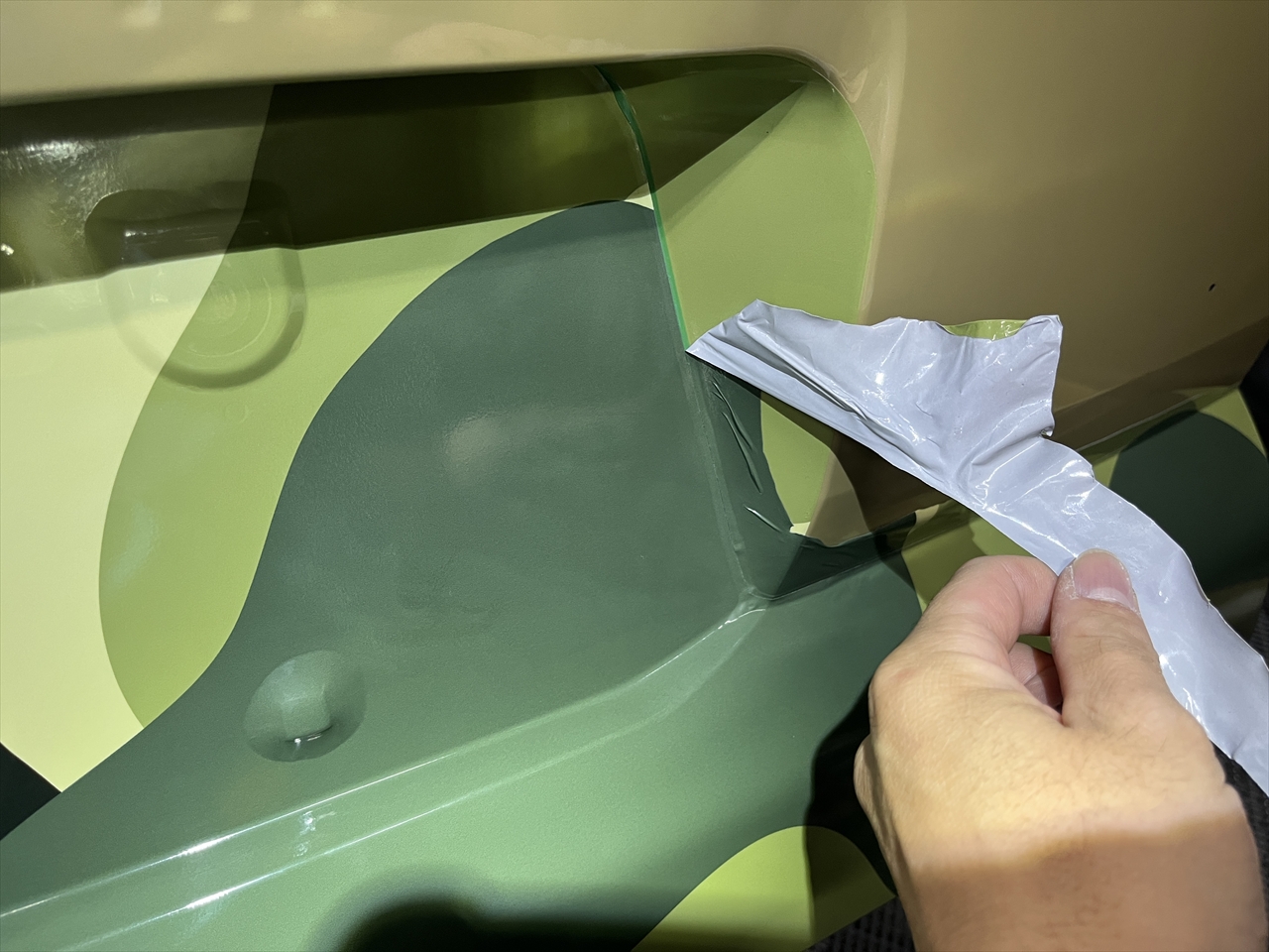 カーラッピングフィルム(迷彩柄グリーン)