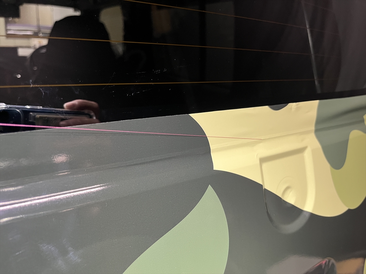 カーラッピングフィルム(迷彩柄グリーン)