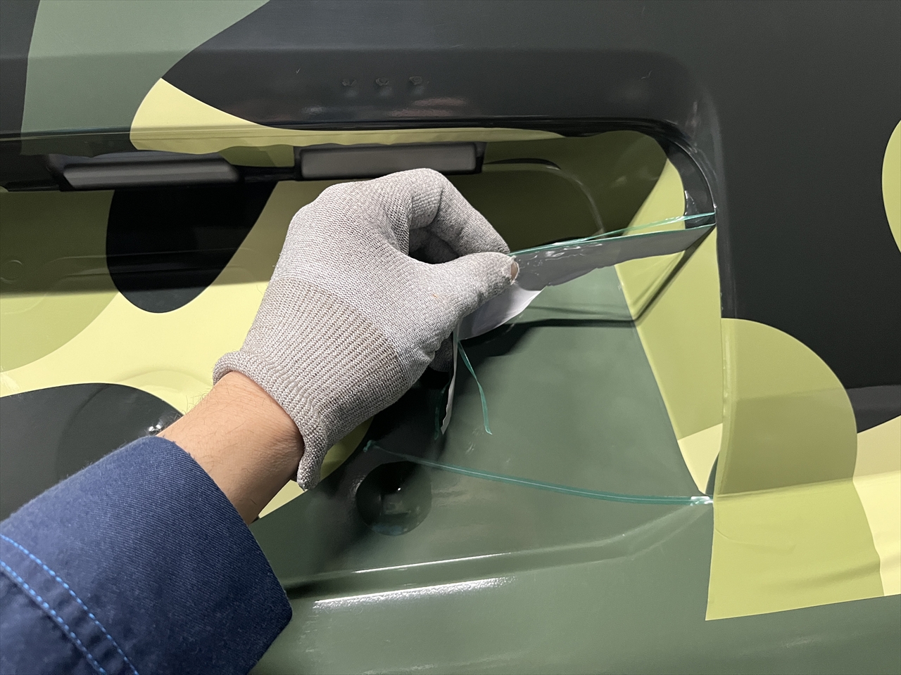 カーラッピングフィルム(迷彩柄グリーン)