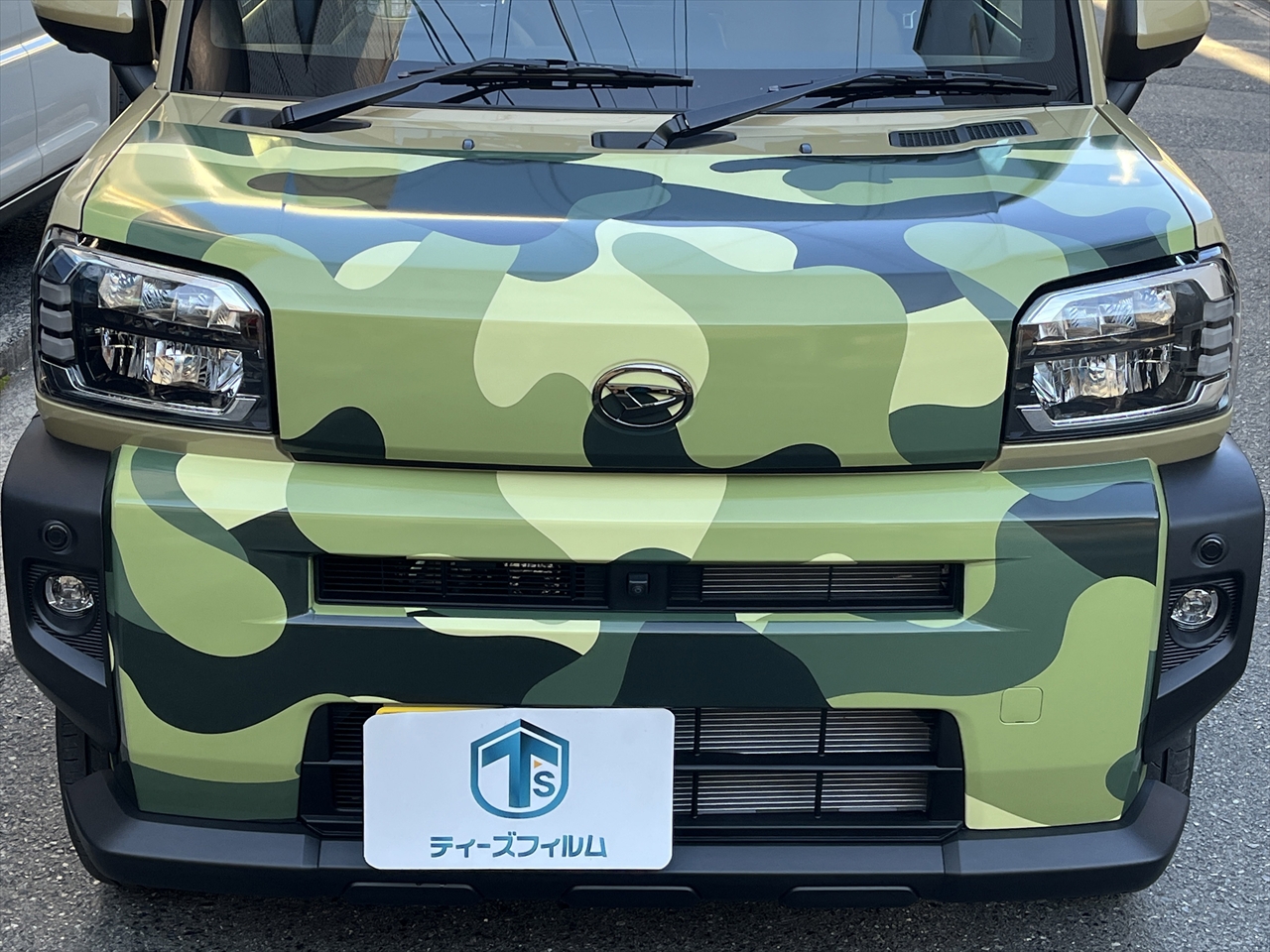 カーラッピングフィルム(迷彩柄グリーン)