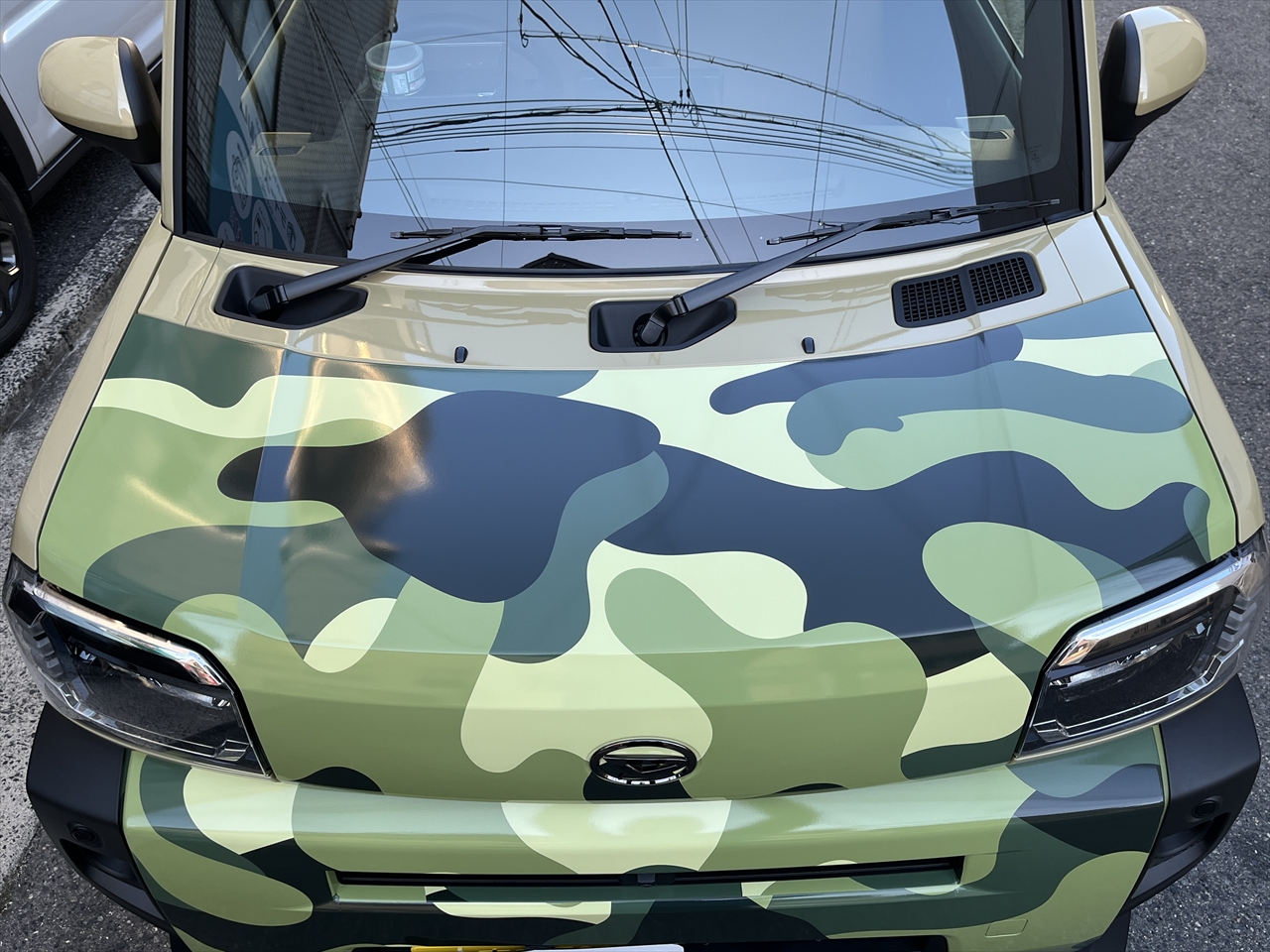 カーラッピングフィルム(迷彩柄グリーン)