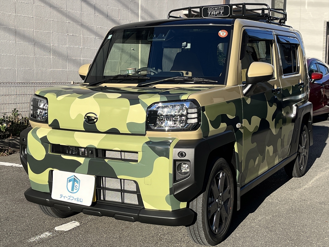 カーラッピングフィルム(迷彩柄グリーン)