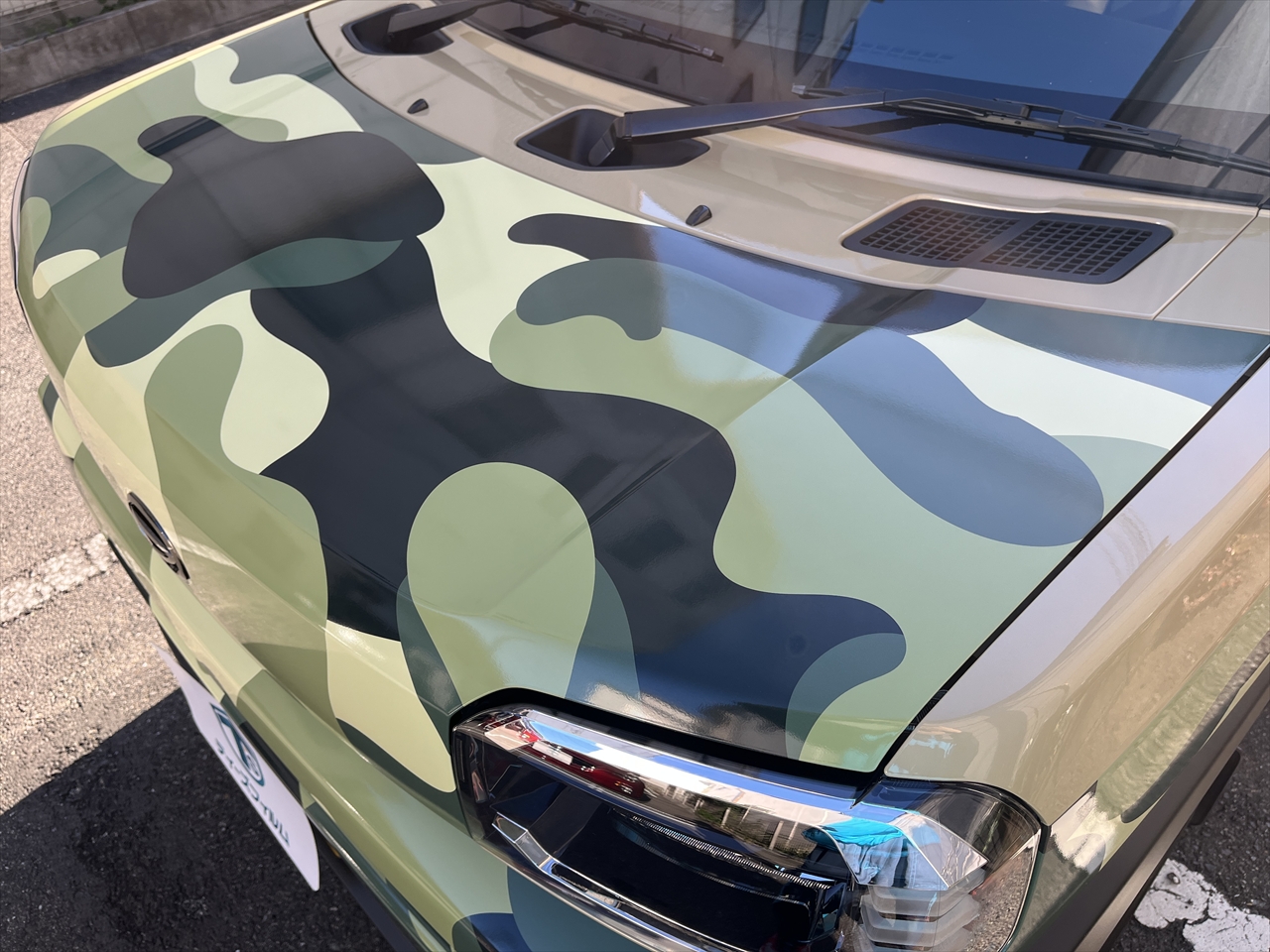 カーラッピングフィルム(迷彩柄グリーン)