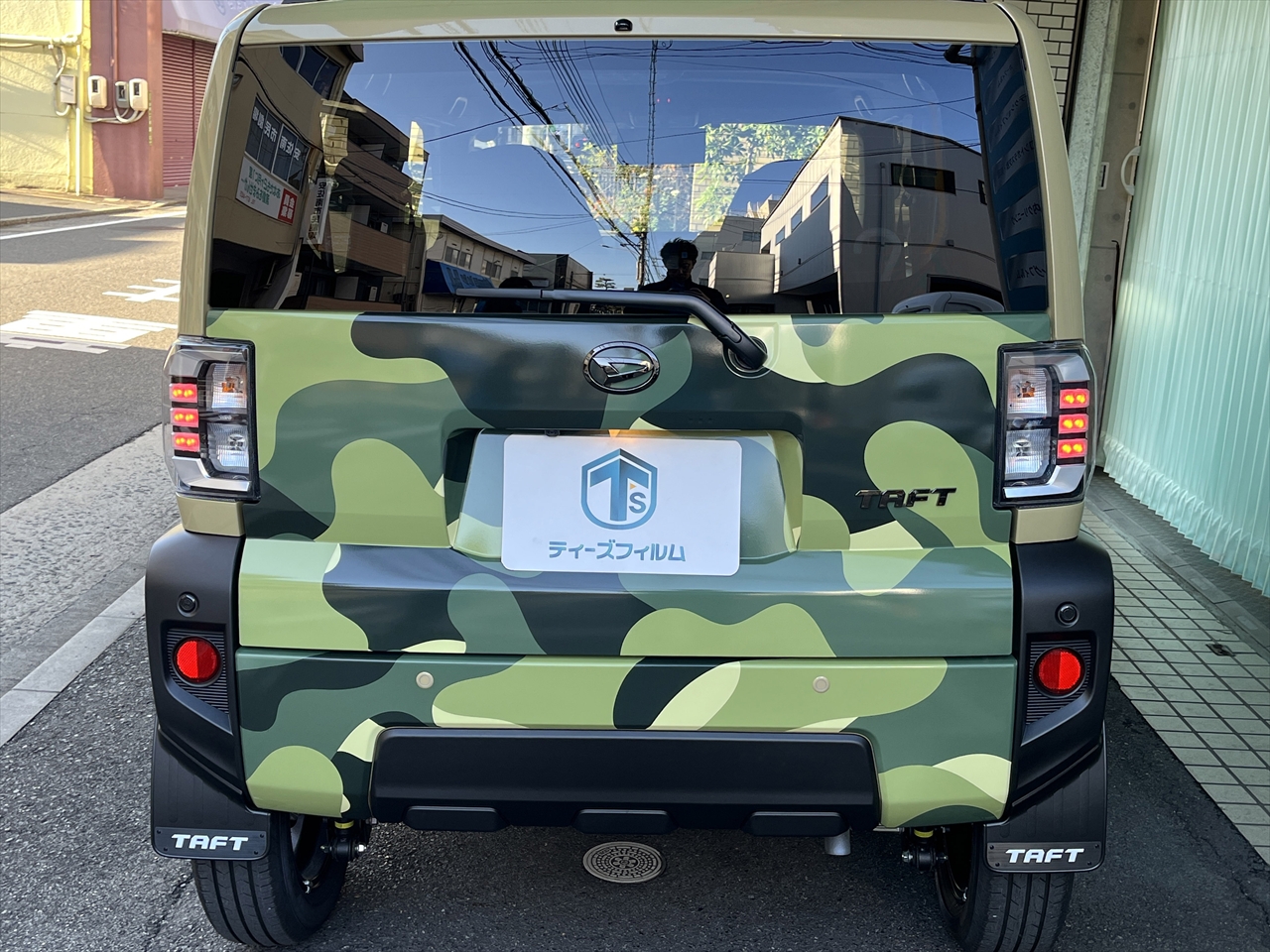 カーラッピングフィルム(迷彩柄グリーン)