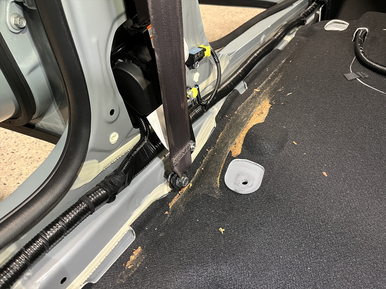 車内クリーニング (嘔吐 シート周り)