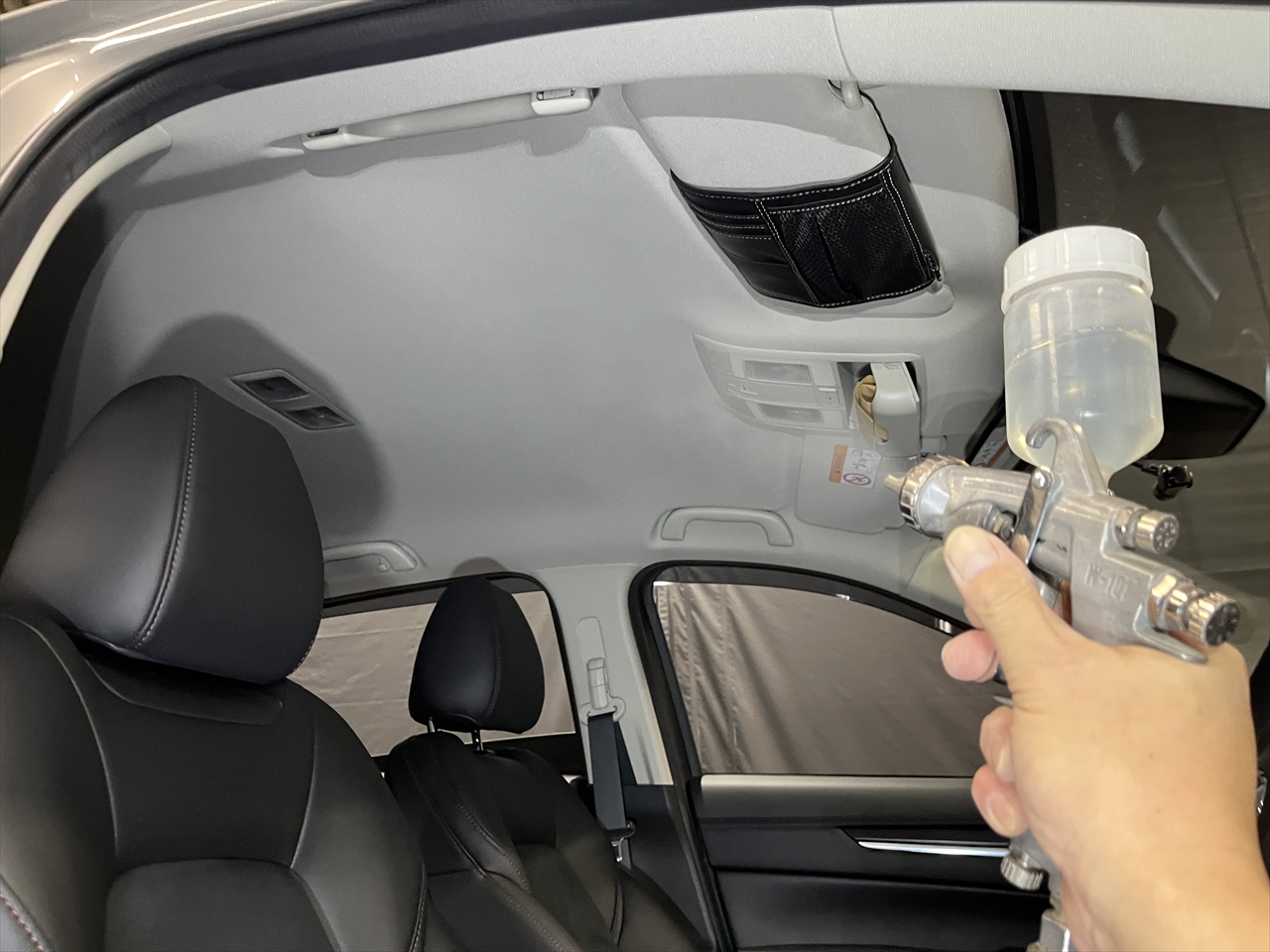 車内クリーニング (お漏らし 運転席シート)