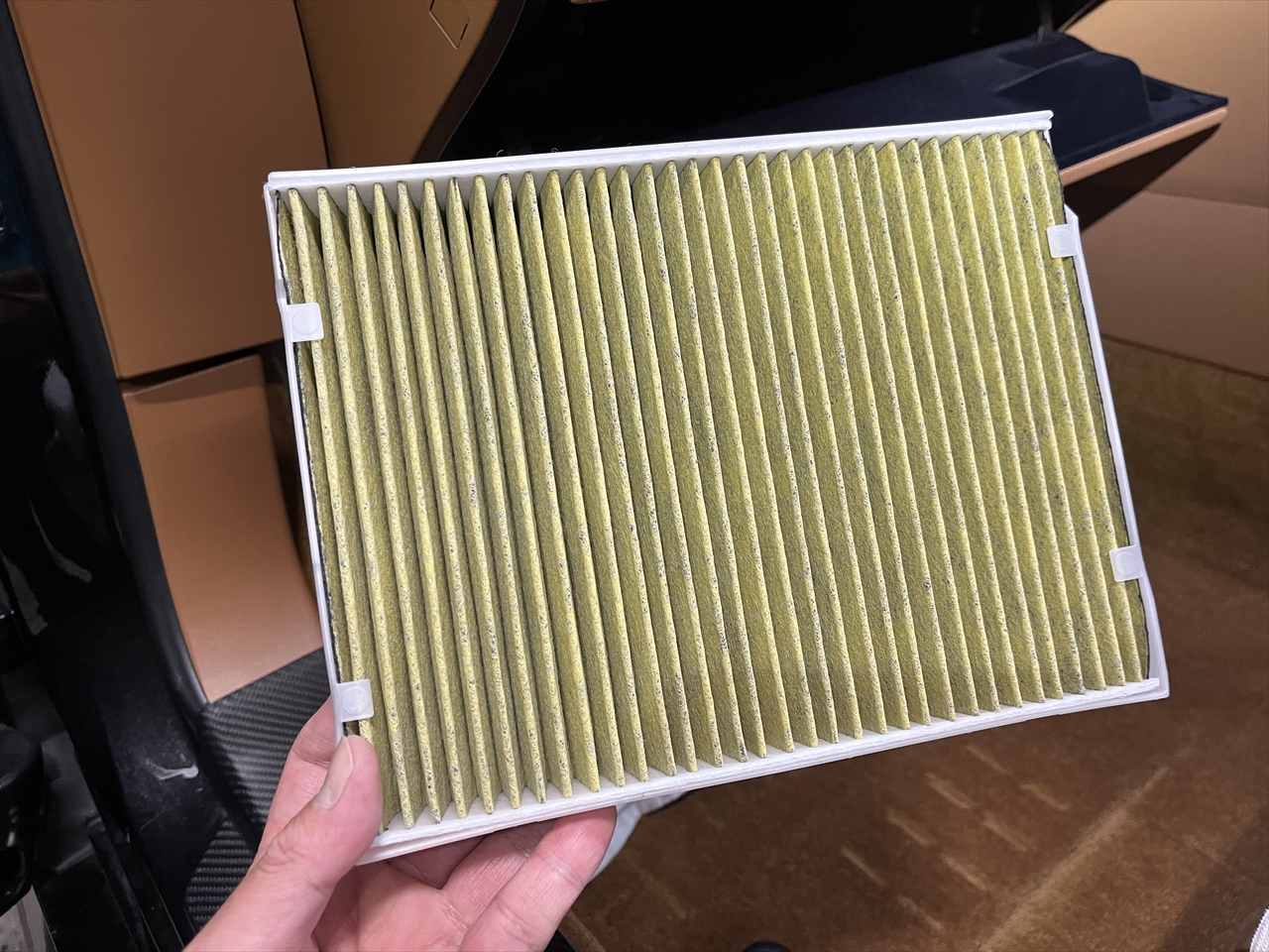 エアコンフィルター交換