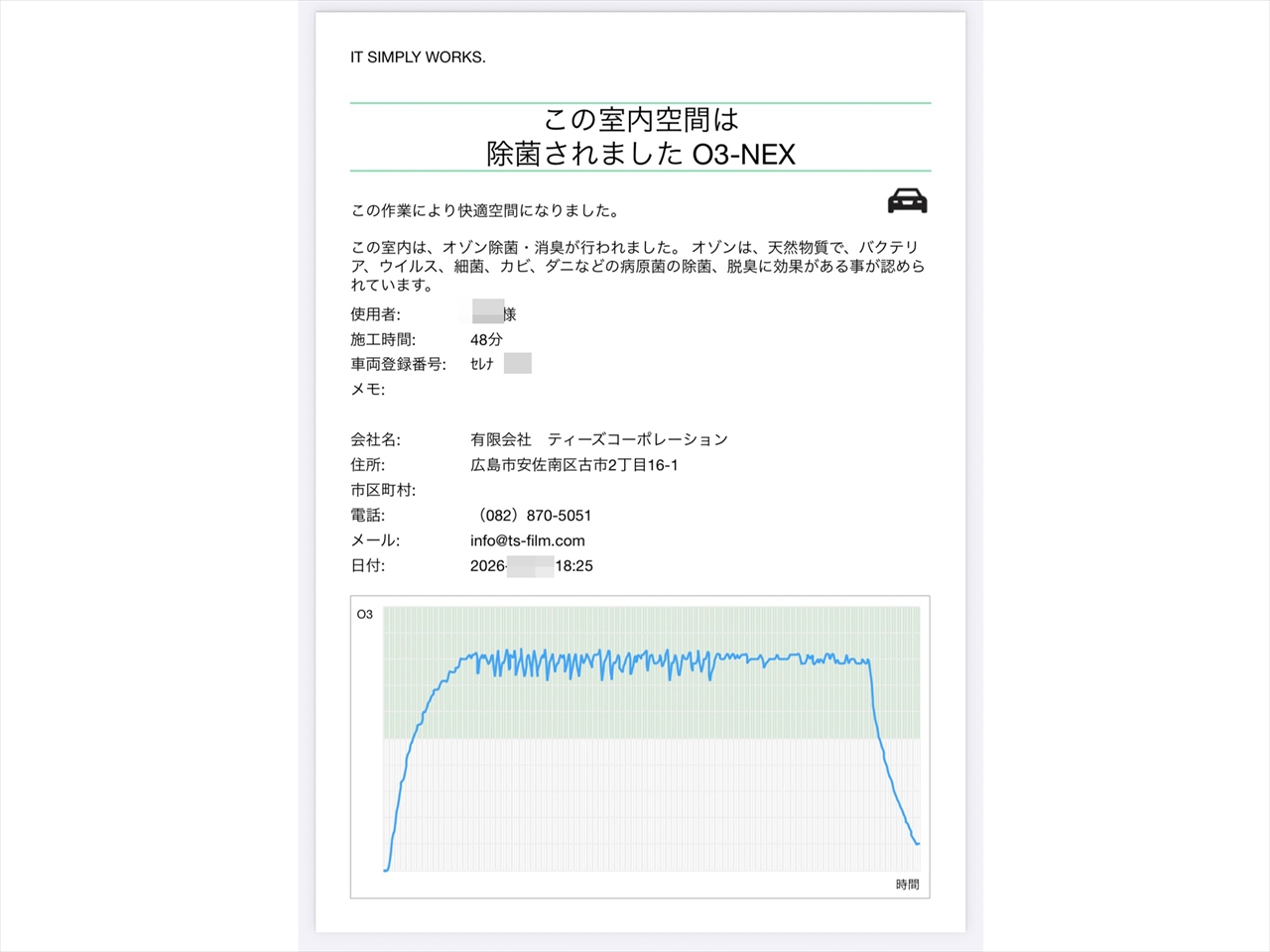 車内クリーニング (お漏らし シート1脚)