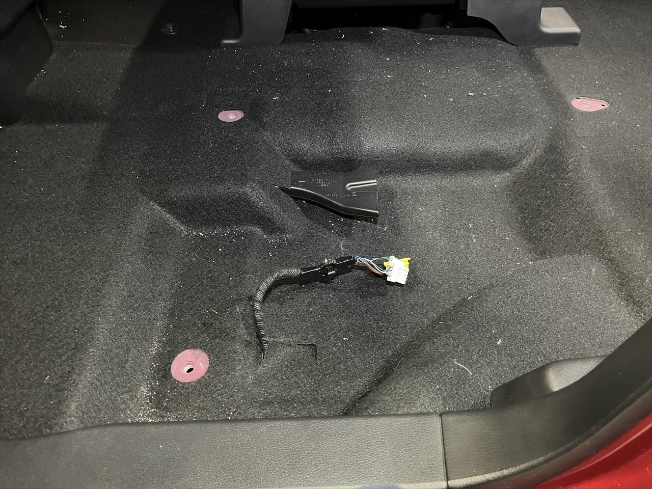 車内クリーニング (洗剤こぼし 助手席シート周り)